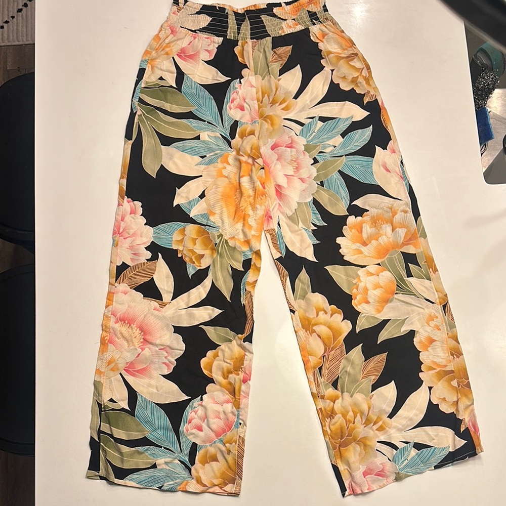 O’Neill Girls Floral Wide-Leg Pants